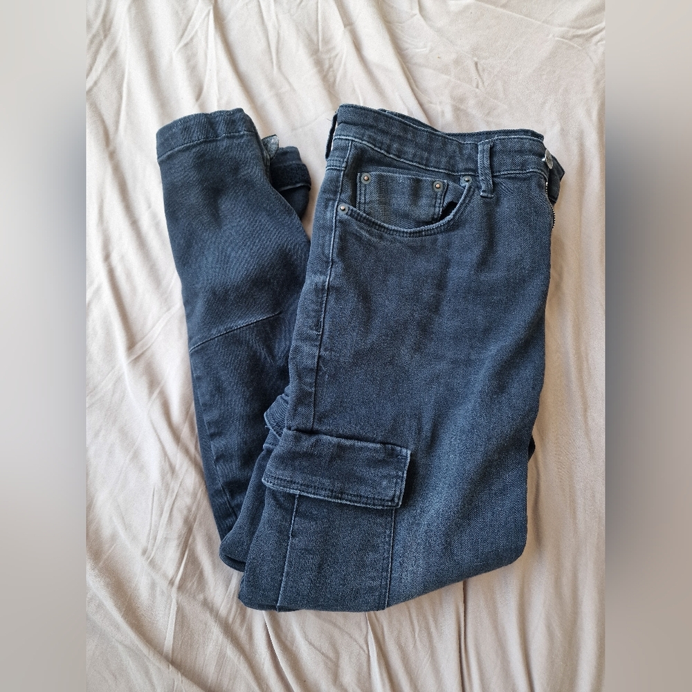 Zara Men's Slim Jeans - Black/Grey